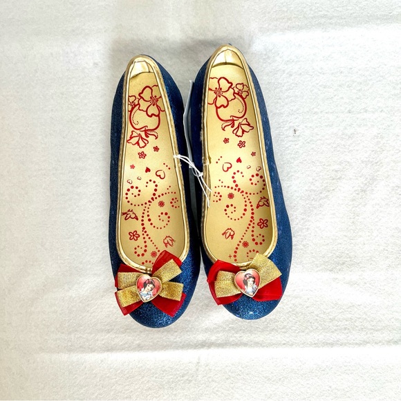 NWT Disney Snow White Sparkly Costume Shoes - Little Girls 2/3 Youth - Picture 2 of 8